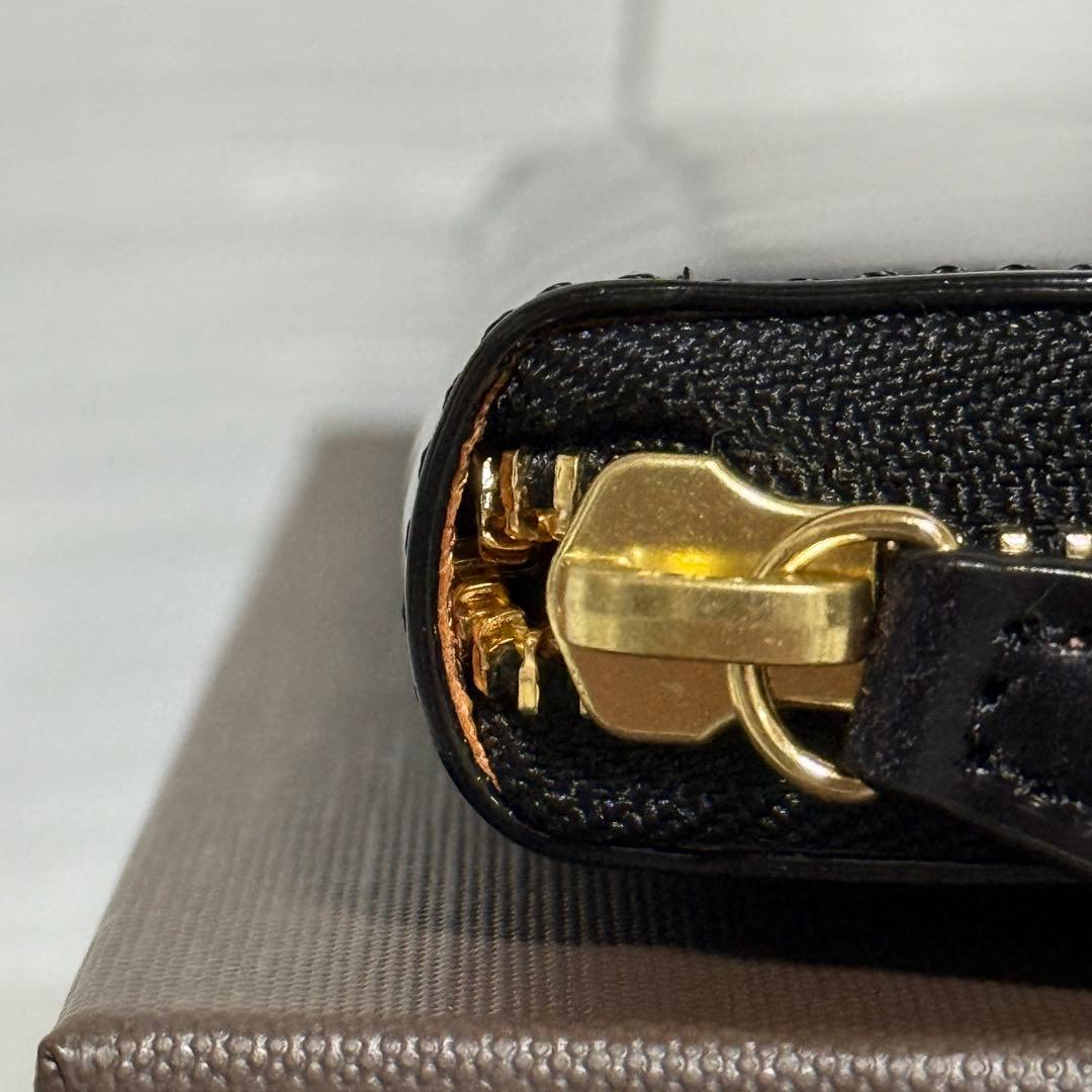 未使用級⭐️ココマイスター コードバン スカイスクレーパー　ラウンドジップ　黒