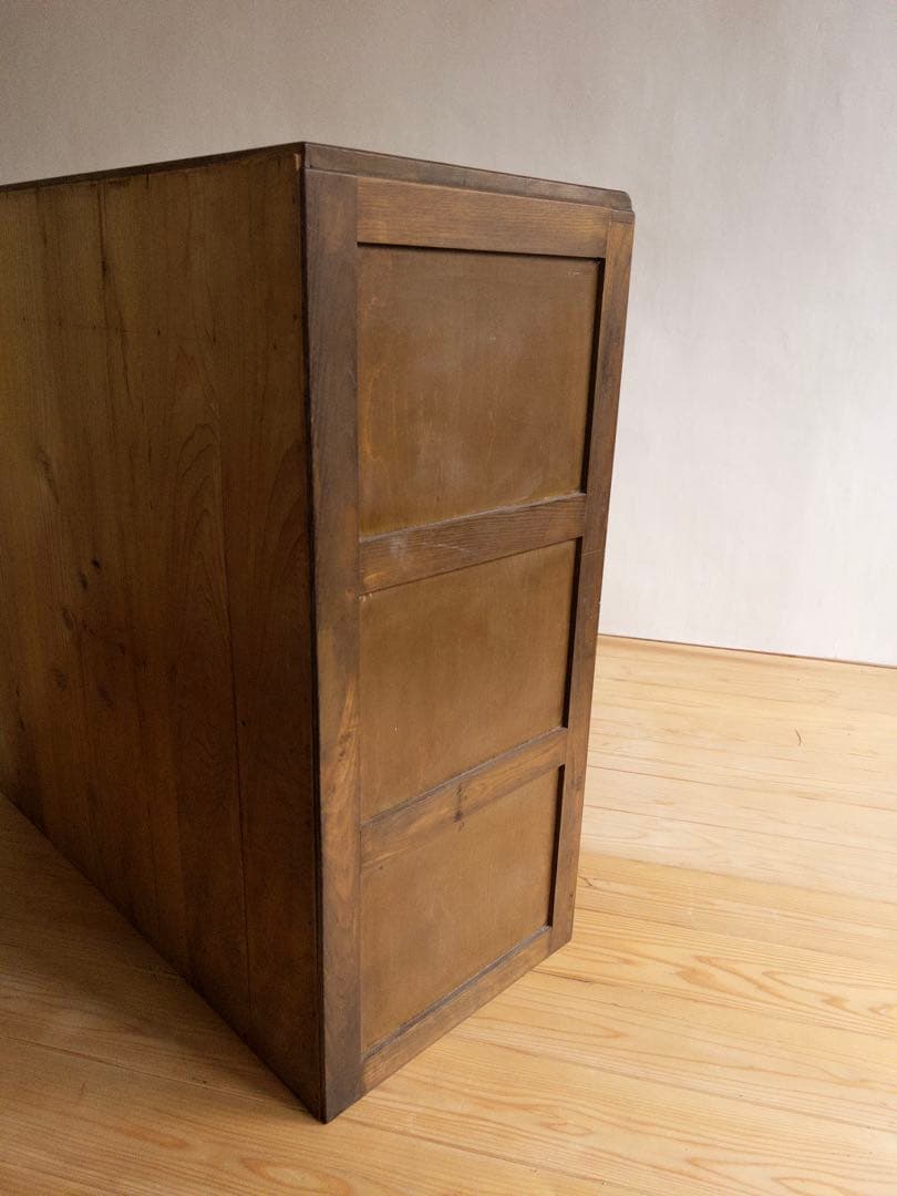 木製　チェスト　タンス　5段　引き出し　ビンテージ　レトロ　古道具