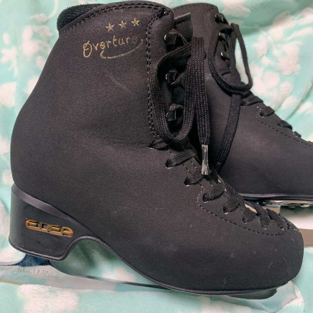 EDEA フィギュアスケート靴　黒　215