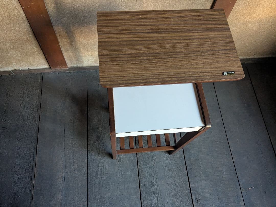 【とんとんちん】オールドカリモク 電話台　ヴィンテージ　KARIMOKU