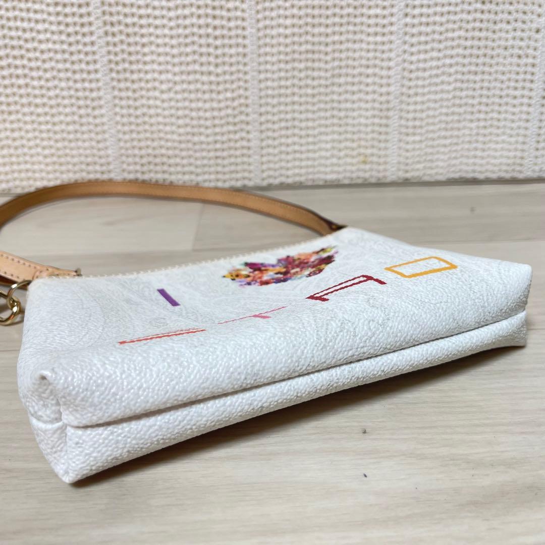 ☆美品☆ ETRO エトロ ペイズリー フラワー ロゴ PVC素材 トートバッグ