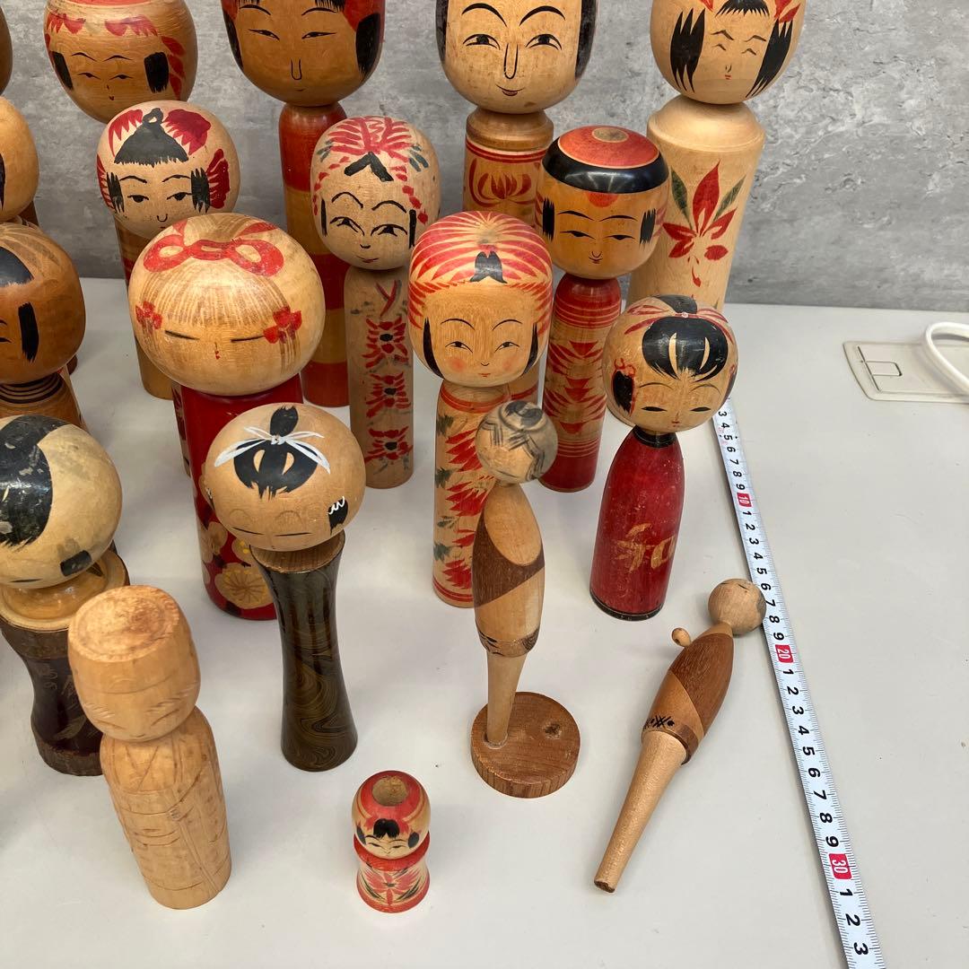昭和レトロ こけし 小芥子 26体セット セット売り まとめ売り 木製 伝統工芸