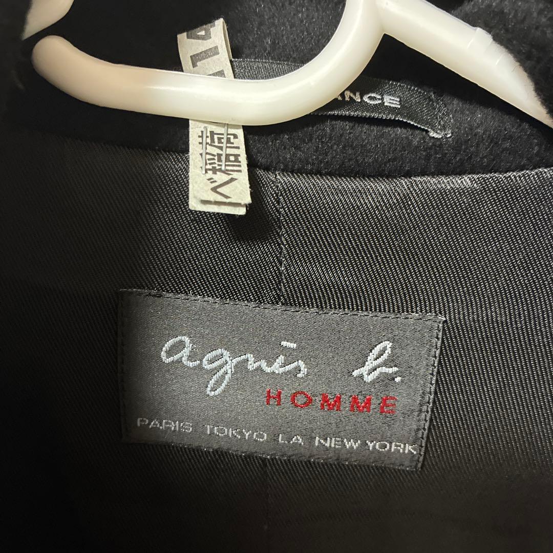 agnès b. ブラック コート ※とにかく温かい印象