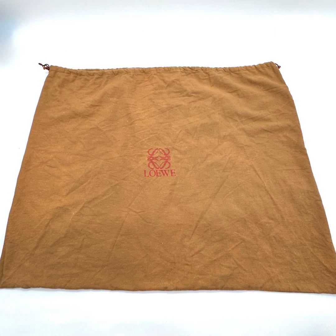 美品 ロエベ ボストンバッグ 2way アナグラム アマソナ50 大容量 黒