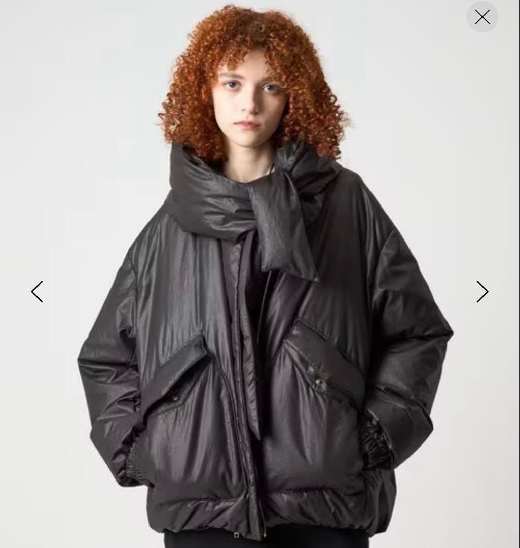 6 ROKU ダウンフーディージャケット ブラック 38サイズ