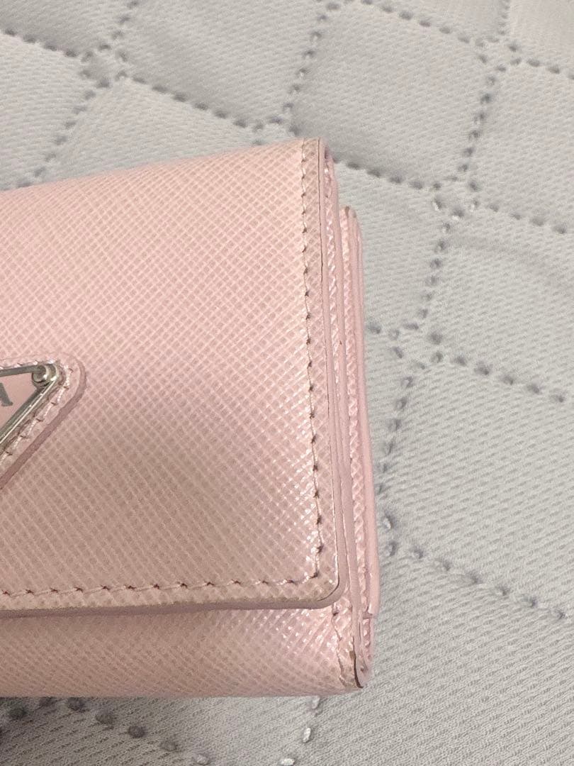 PRADA プラダ 三つ折り 財布 ウォレット ピンク