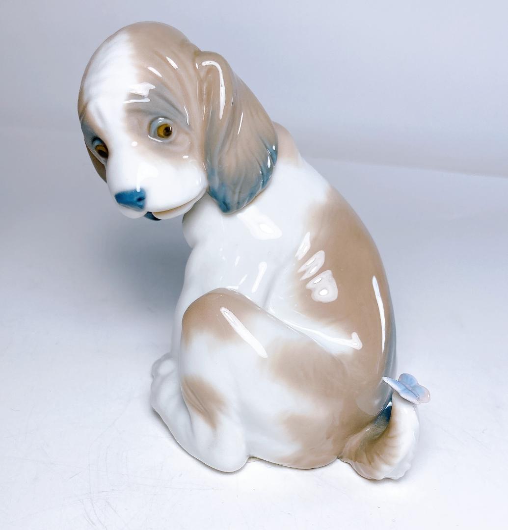 リヤドロ LLADRO マイフレンド 犬・蝶　|1842|☆