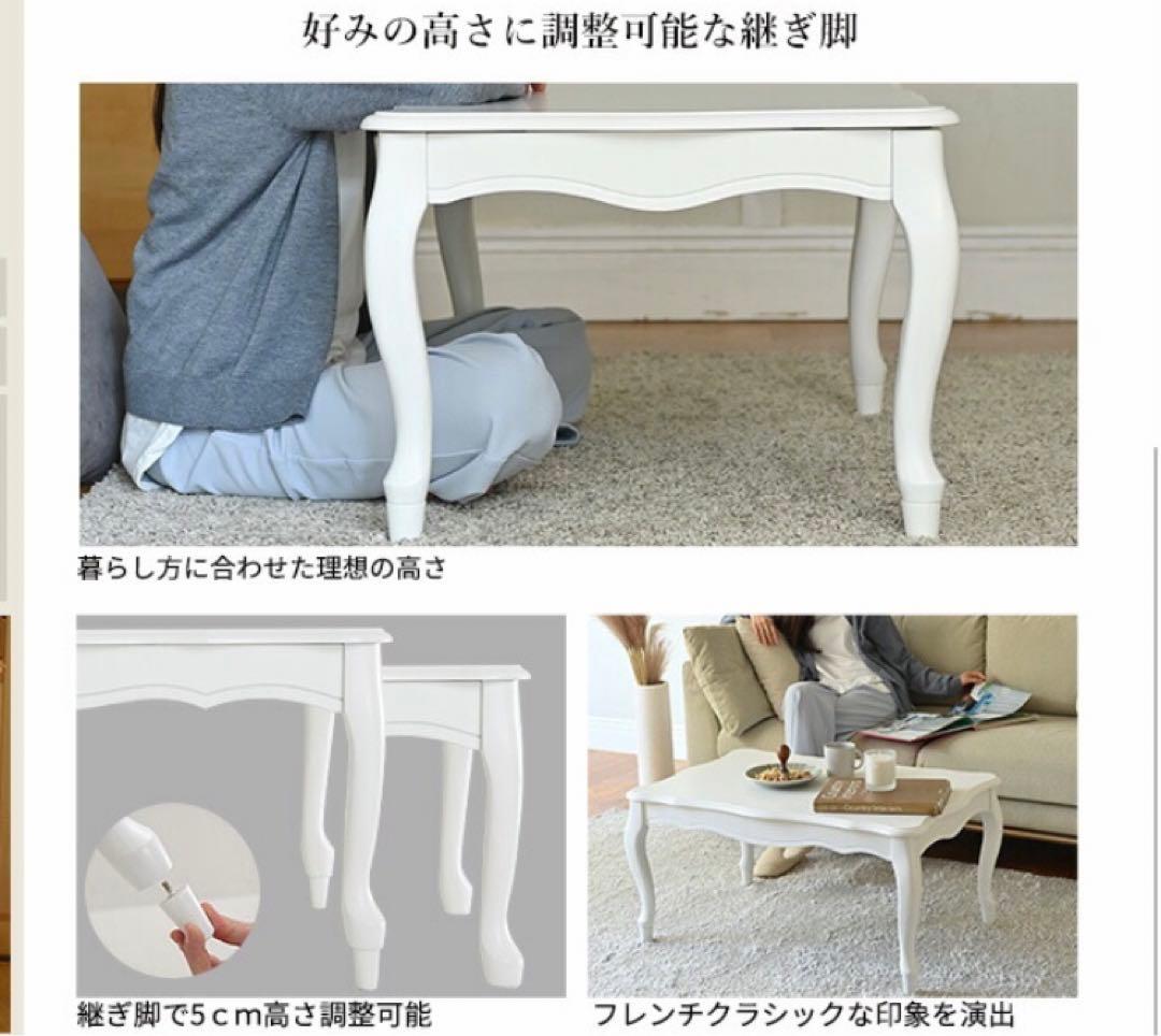 ブラウン座卓 テーブル　90x60cm こたつ機能付き