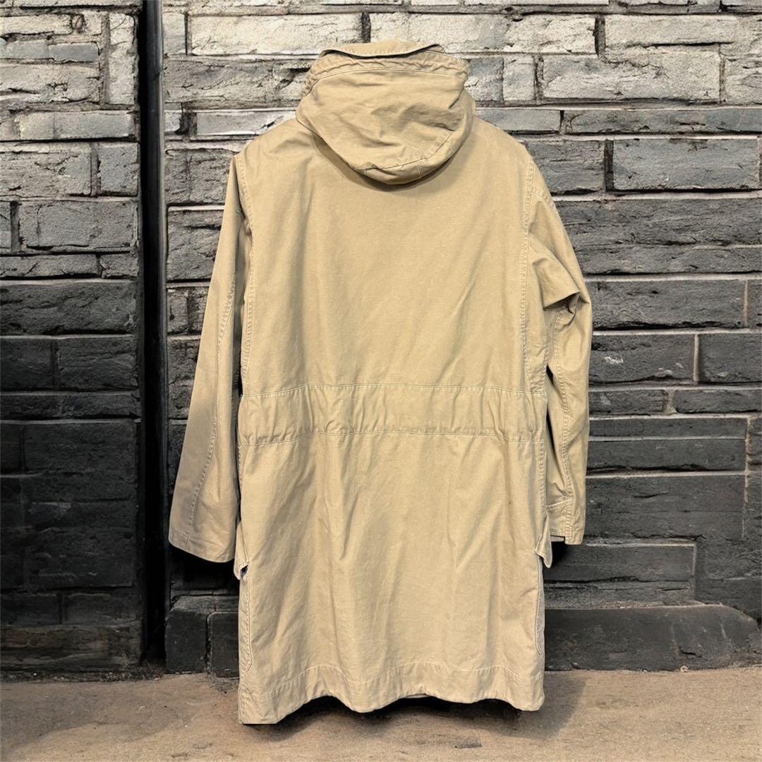 RRLコート 美品 ユーズド加工 サイズL トレンチ ワーク ミリタリー
