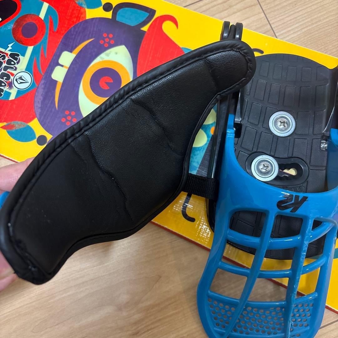 【写真追加】　サロモン スノーボード100cm　ビンディング　キッズ　2点セット