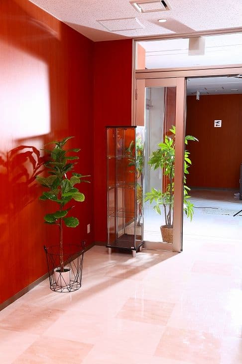 ガラスコレクションケース４段 脚付 背面ミラー