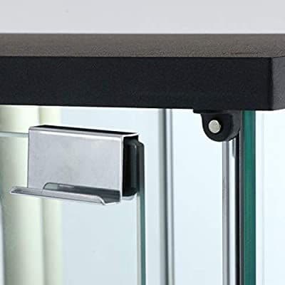 ガラスコレクションケース４段 脚付 背面ミラー