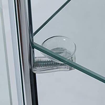 ガラスコレクションケース４段 脚付 背面ミラー