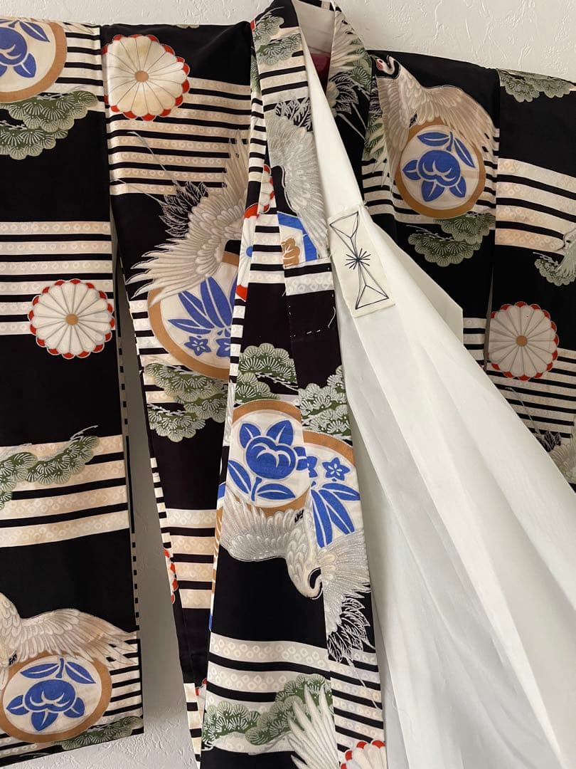 七五三　3歳　男の子　お着物と総絞りの被布コーデセット