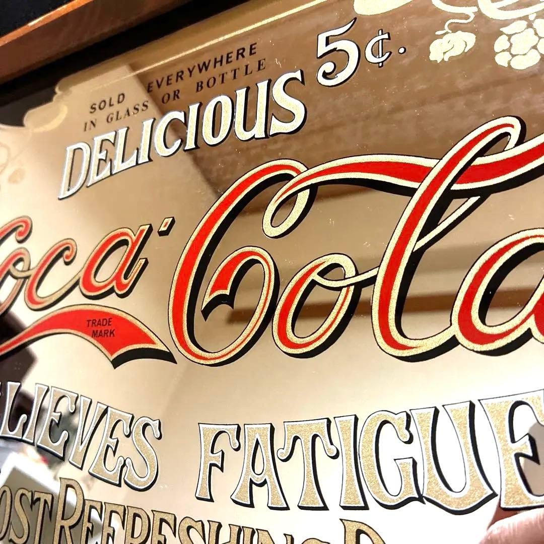 【70s】 コカコーラ　パブミラー　アメリカン雑貨　ビンテージ　サイン　看板