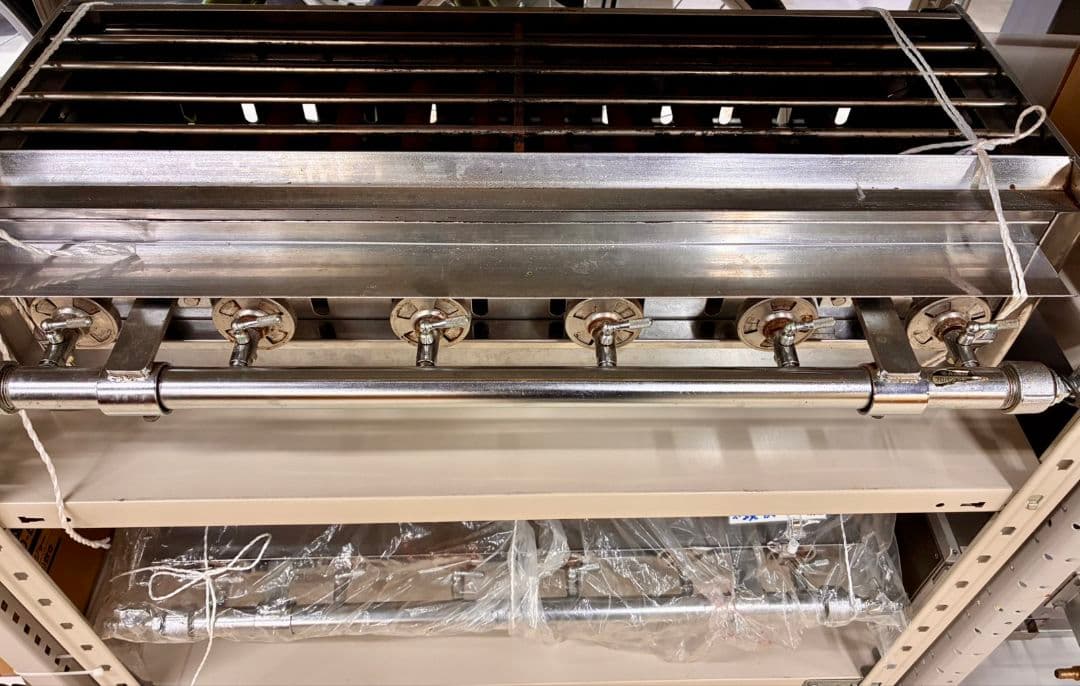 【現地引取OK】ステンレス製 業務用 焼き鳥機(プロパンガス対応)