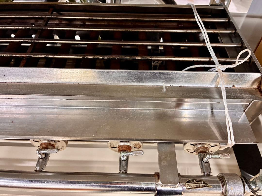 【現地引取OK】ステンレス製 業務用 焼き鳥機(プロパンガス対応)