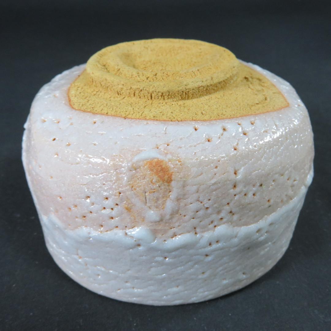 茶碗 志野 美好 美品 ピンク 木箱 共箱 茶道具 抹茶碗 茶器 茶の湯