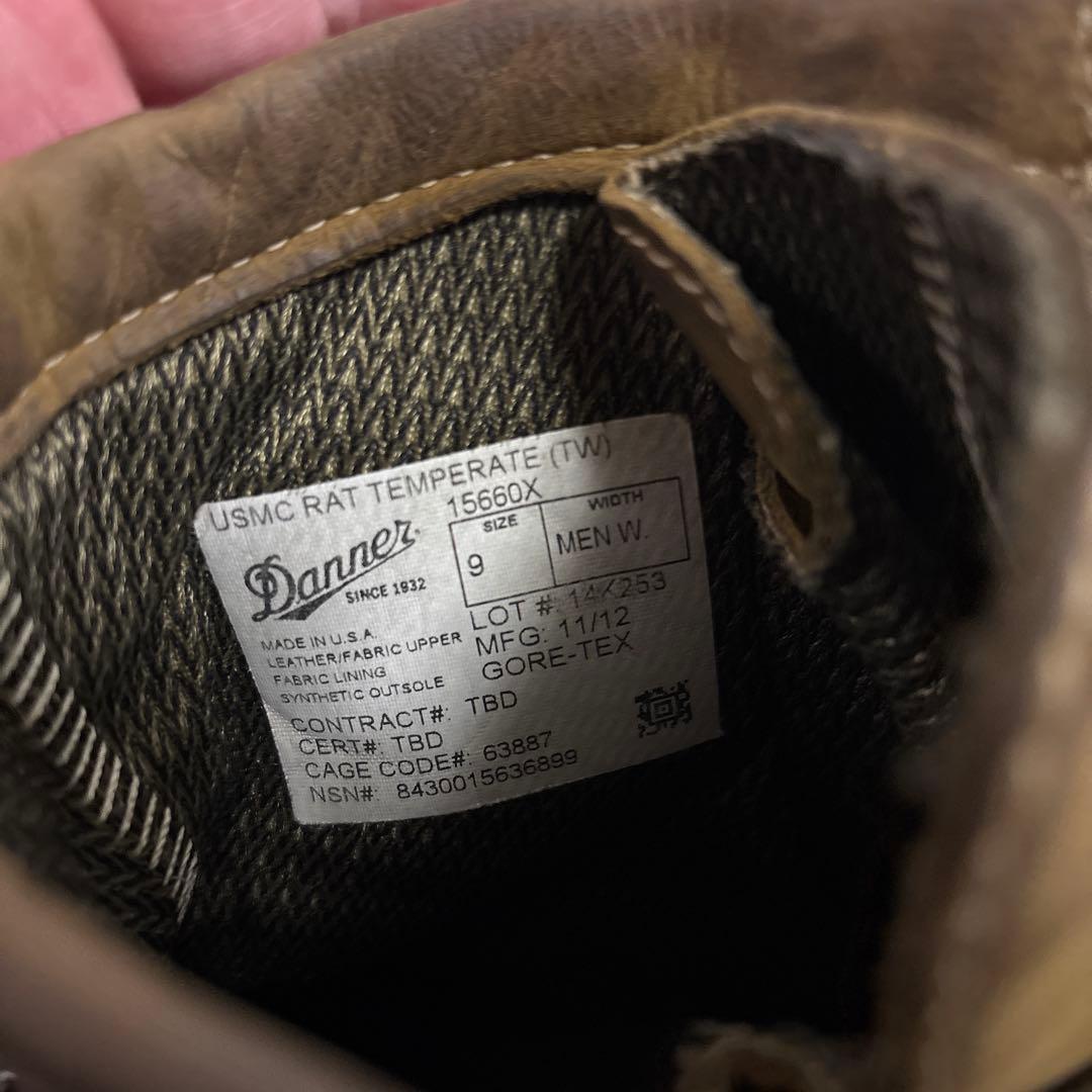 米軍　実物　DANNER GORE−TEX US 9W 27cm （52）