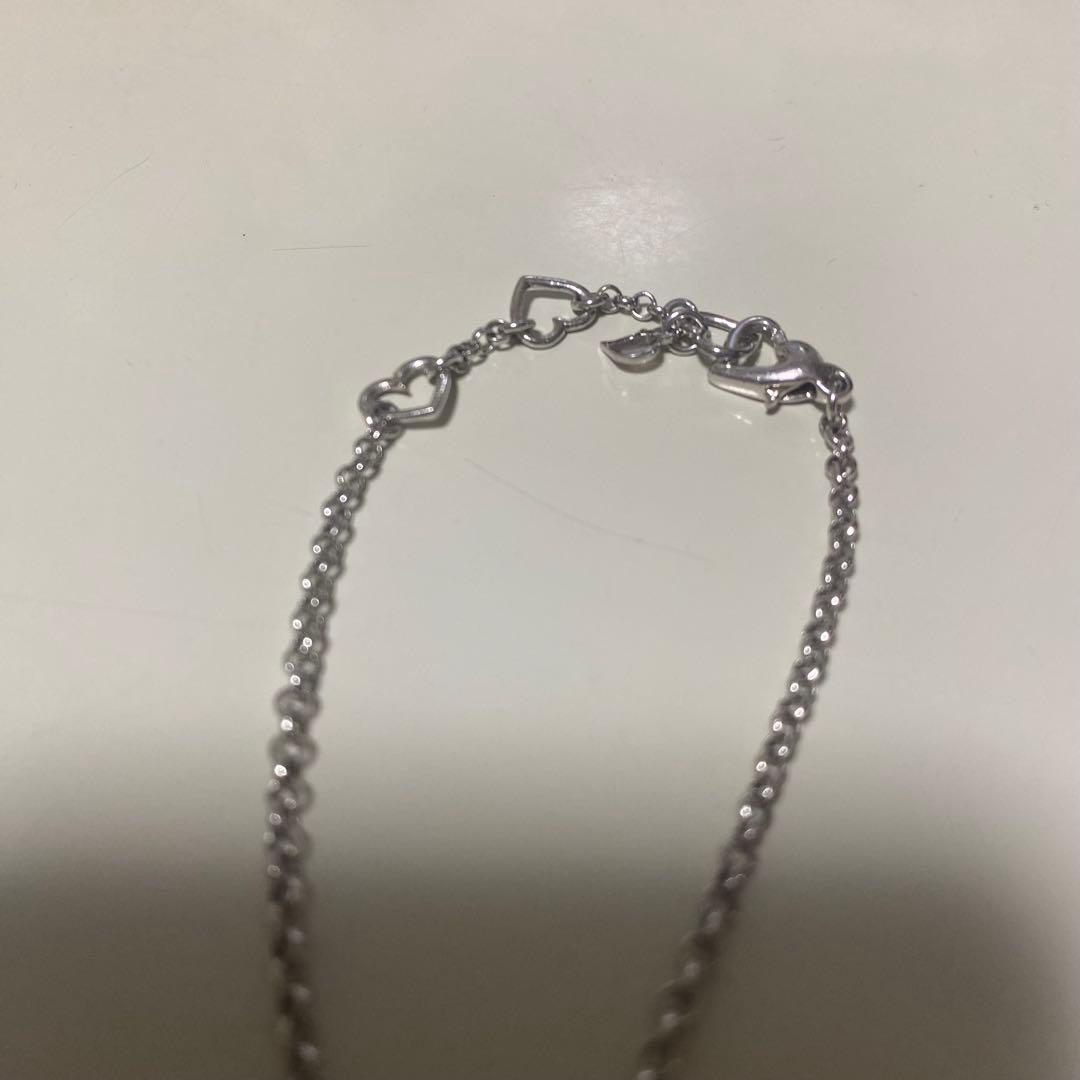 Christian Dior ブレスレット Dロゴ ハート ラインストーン