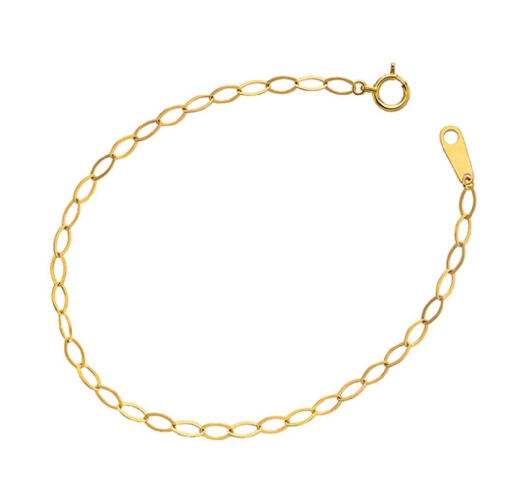 田中貴金属　K18イエローゴールドブレスレット 18cm 地金 18金