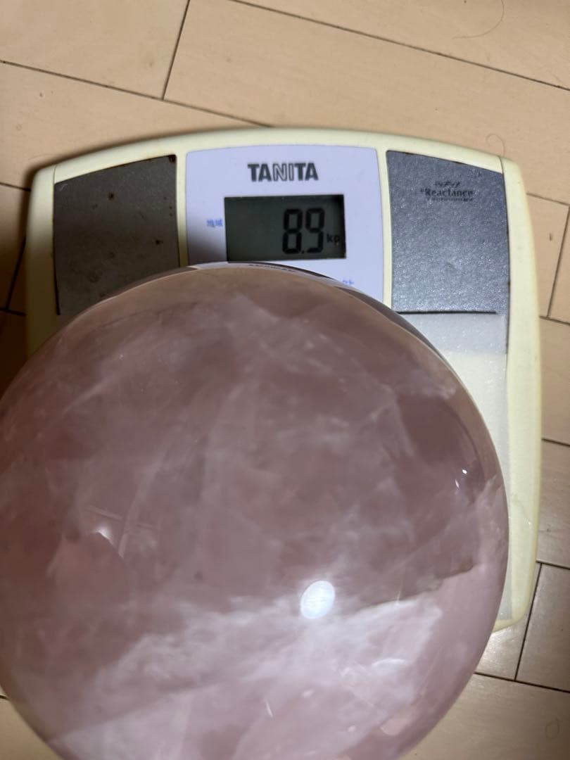 大丸玉　水晶　ピンクロースクオーツ　天然石