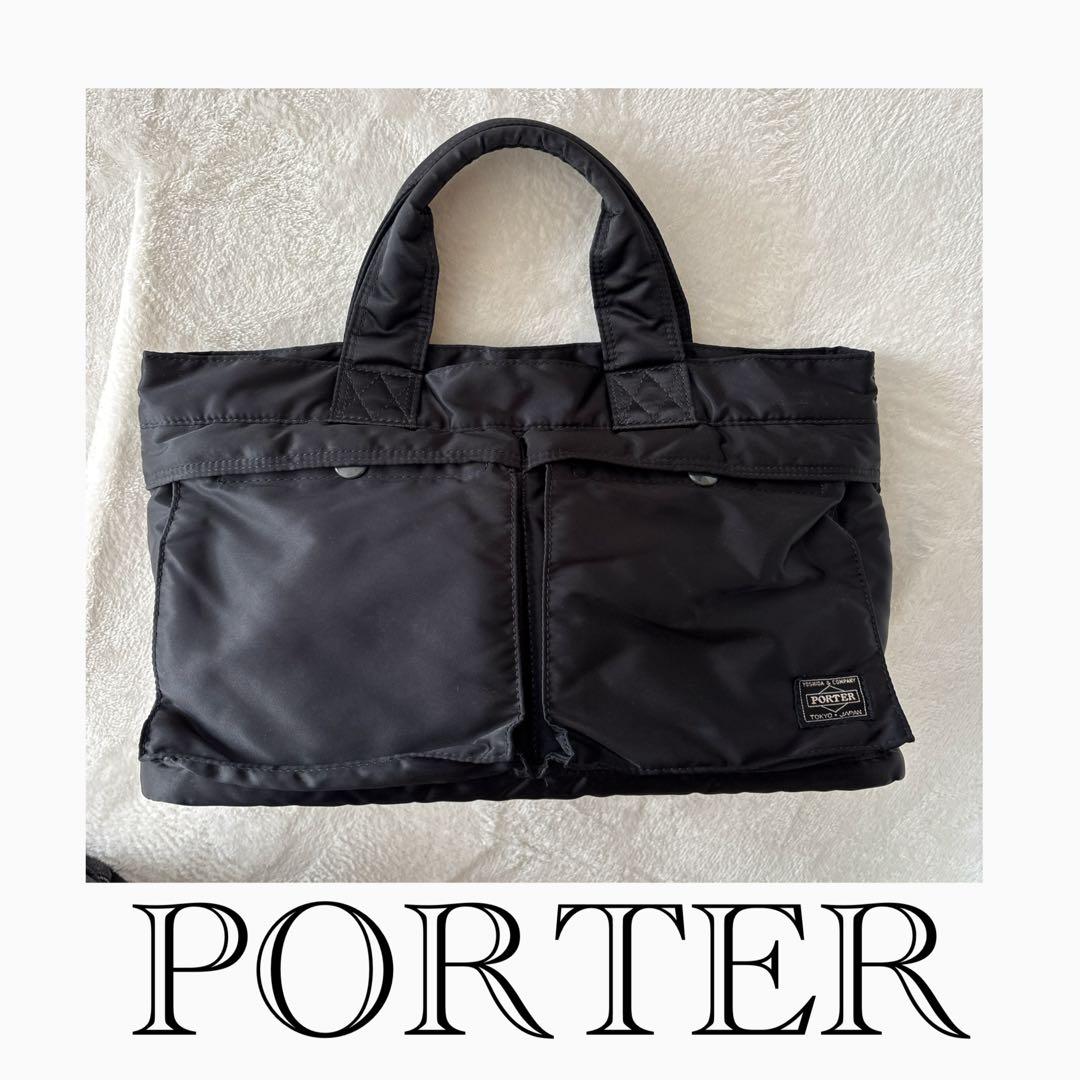 ✨外側美品✨／内側インク汚れあり PORTER タンカー トートバッグ A4