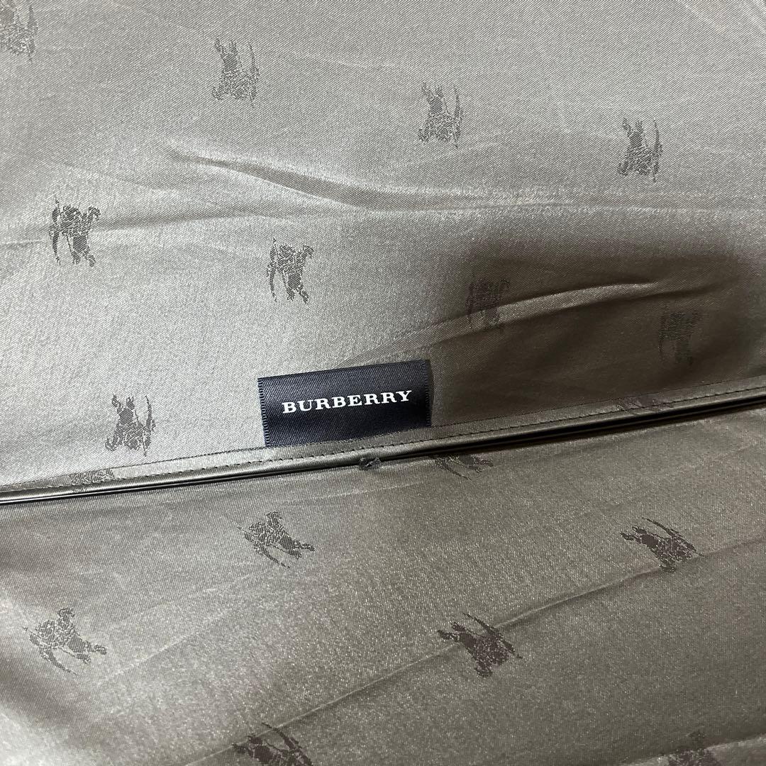美品♪ バーバリーBurberry ホースマーク柄　折り畳み傘　ブラック