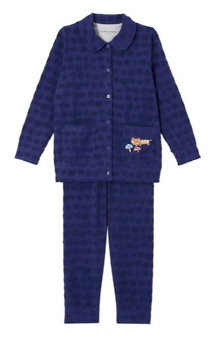 ◆タグ付き新品【ツモリチサト】ルームウエアパイル地パジャマ長袖長ズボン/ワコール