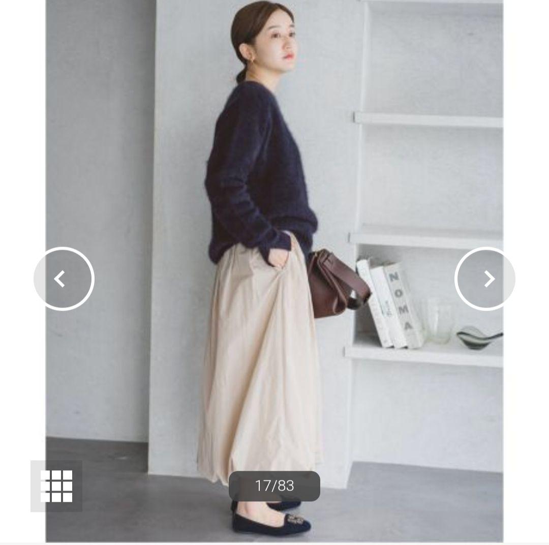 hidegen　IENA fluffyファー プルオーバー　ネイビー