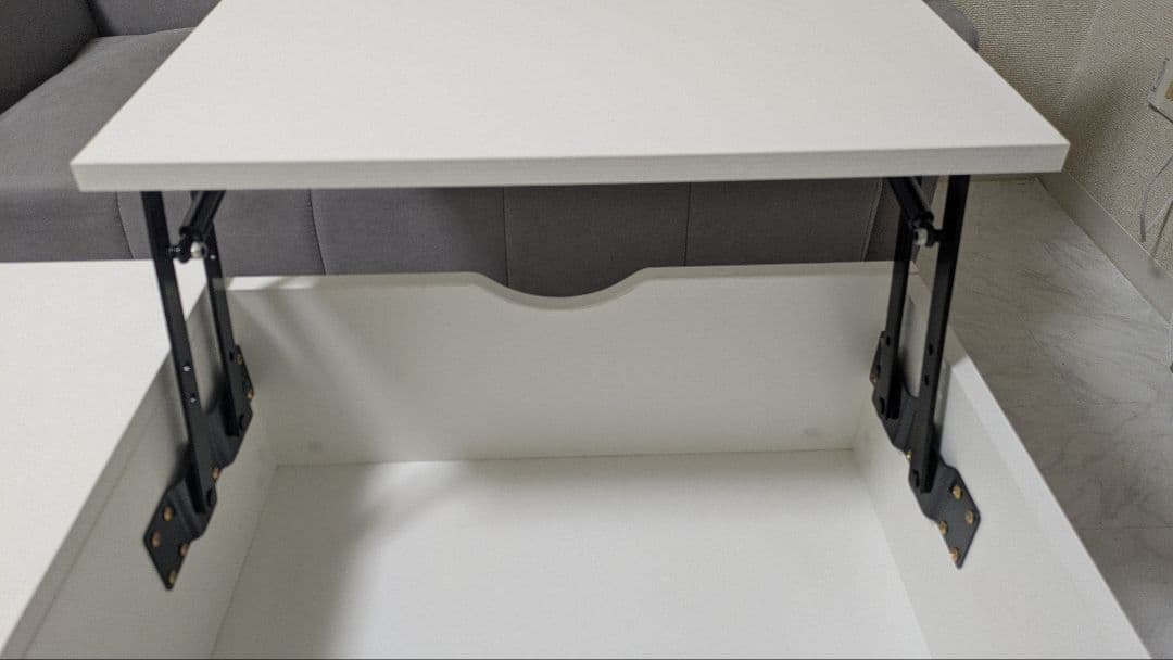 【たのメル便配送】 センターテーブル 昇降天板 油圧式