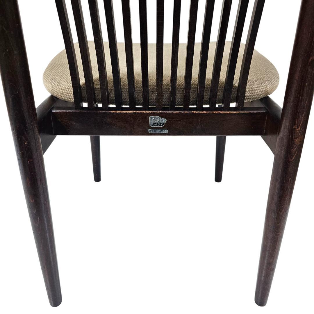 希少 旧ロゴ 飛騨産業 ダイニングチェア② スピンドルバック オールドキツツキ