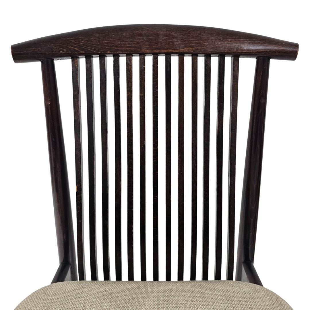 希少 旧ロゴ 飛騨産業 ダイニングチェア② スピンドルバック オールドキツツキ