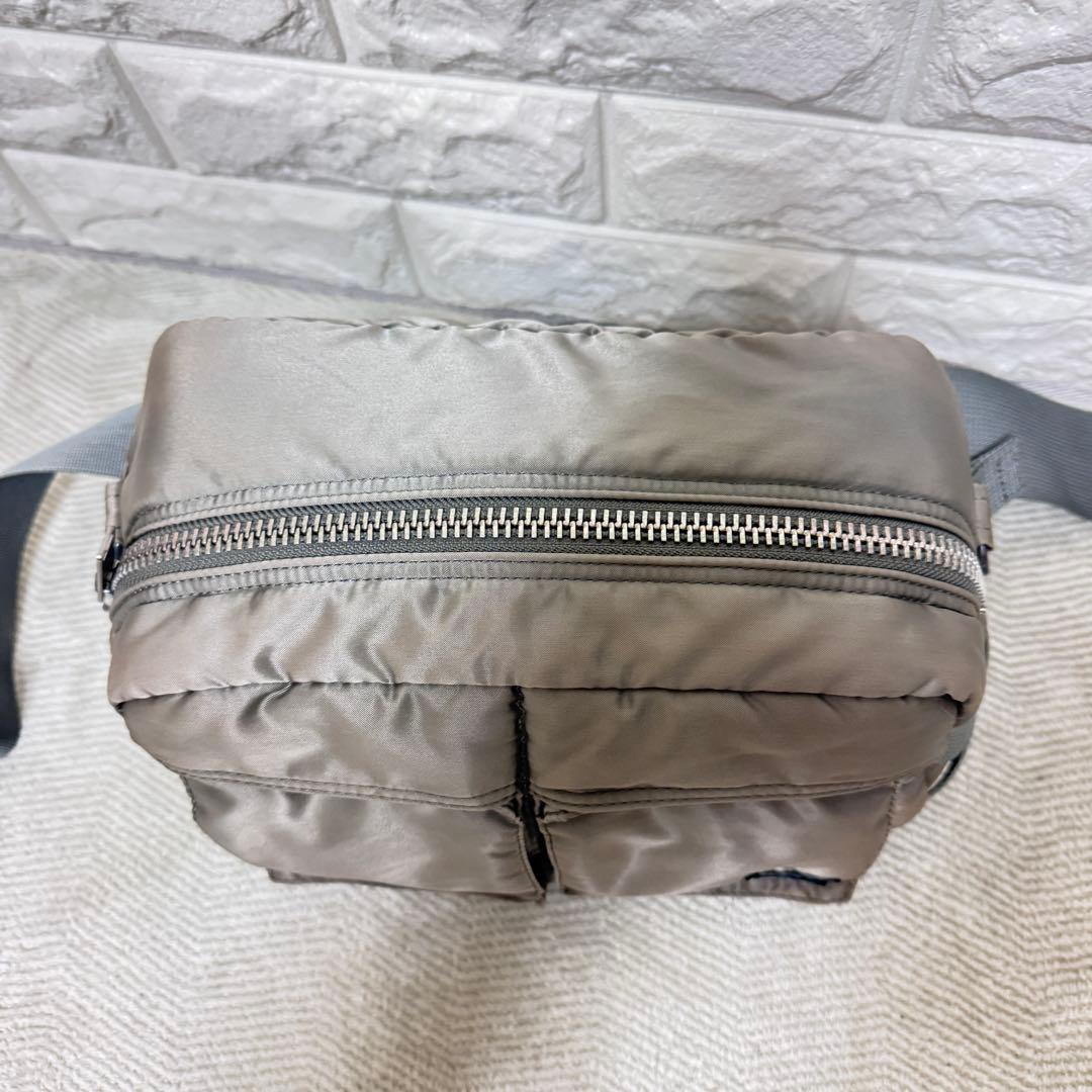 PORTER タンカー ウエストバッグ シルバーグレー ボディバッグ
