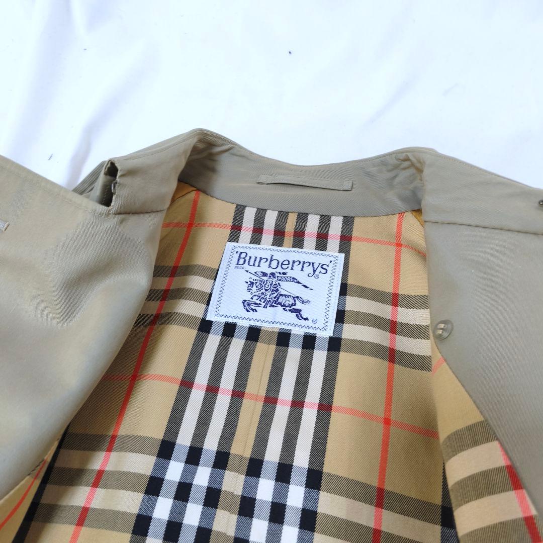 美品✨バーバリー ノバチェック ロングトレンチコート ベルト付 カーキ