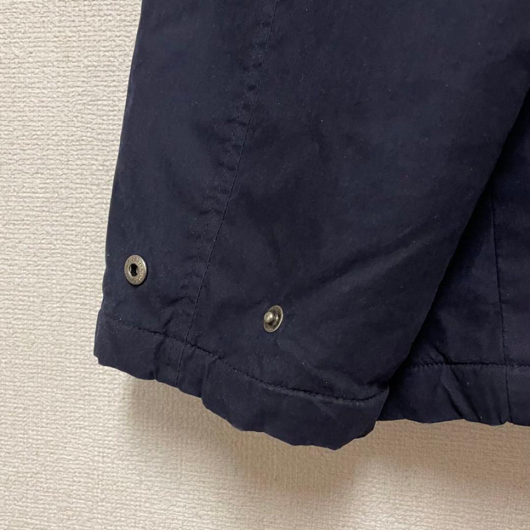 【90s】ポロラルフローレン ハンティングジャケット 中綿 裏チェック 刺繍 紺