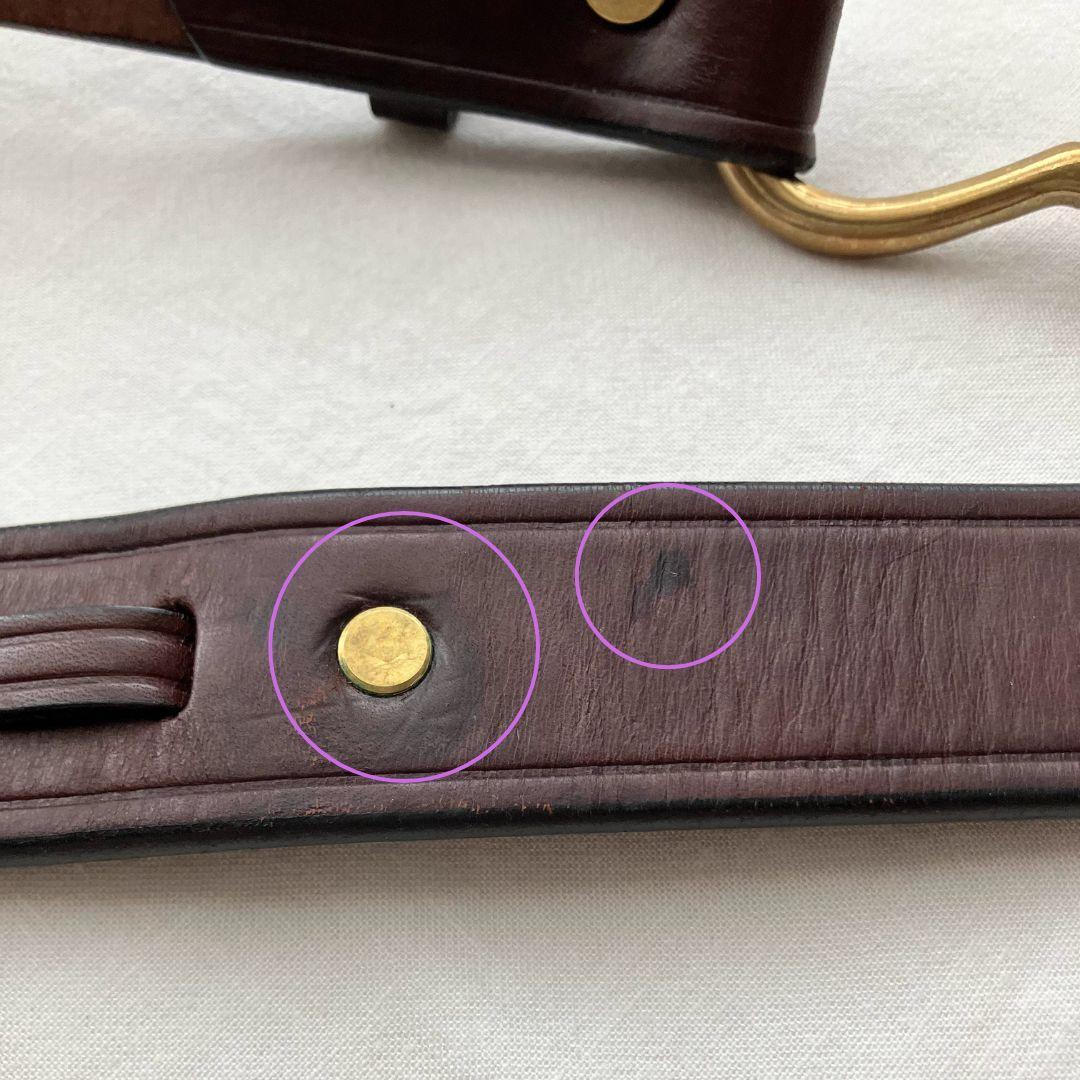 TORY LEATHER 2260 フック型バックルブライドルレザーベルト