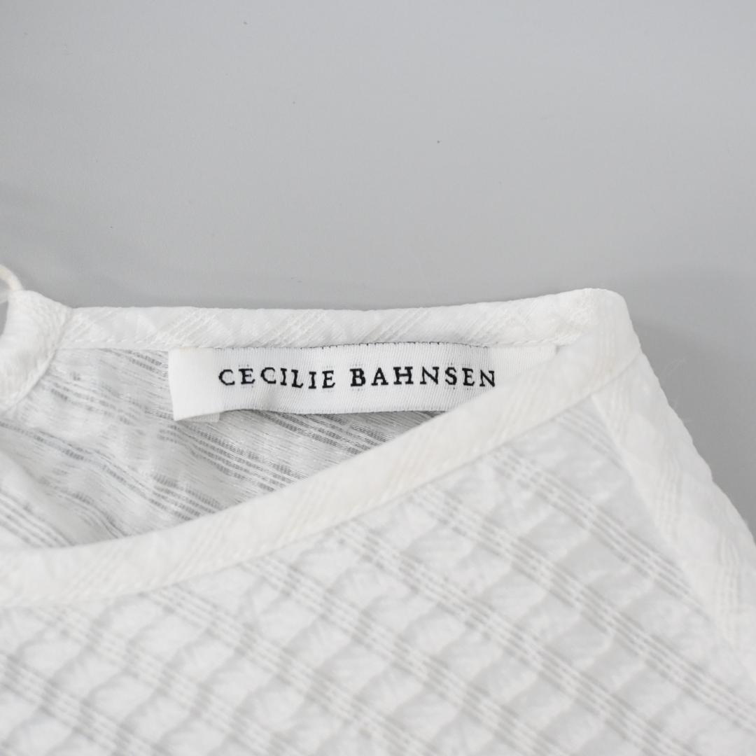□ 47066★夏 セシリーバンセン シャツブラウス ホワイト UK8
