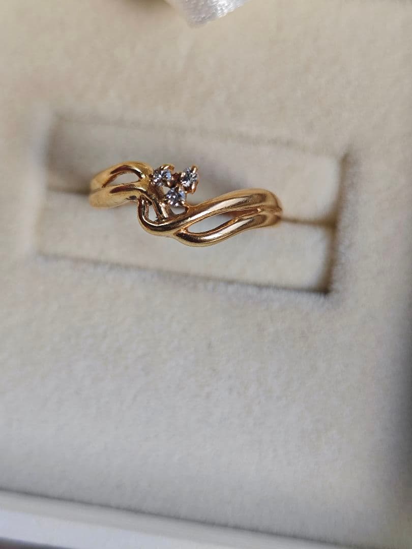 期間限定◉⁠‿⁠◉K18ゴールド ダイヤモンドリング約2g