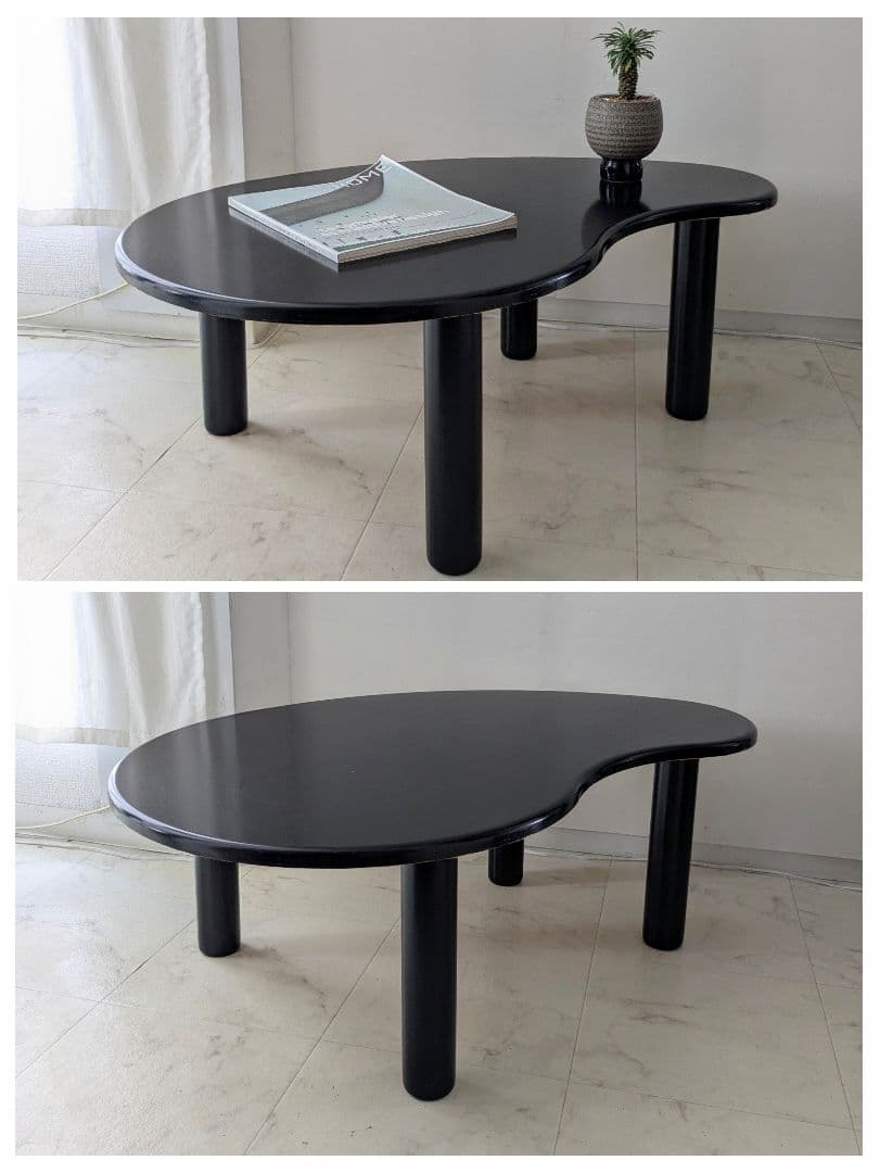 80-90s ヴィンテージ ビーン テーブル ジャパニーズモダン レトロ