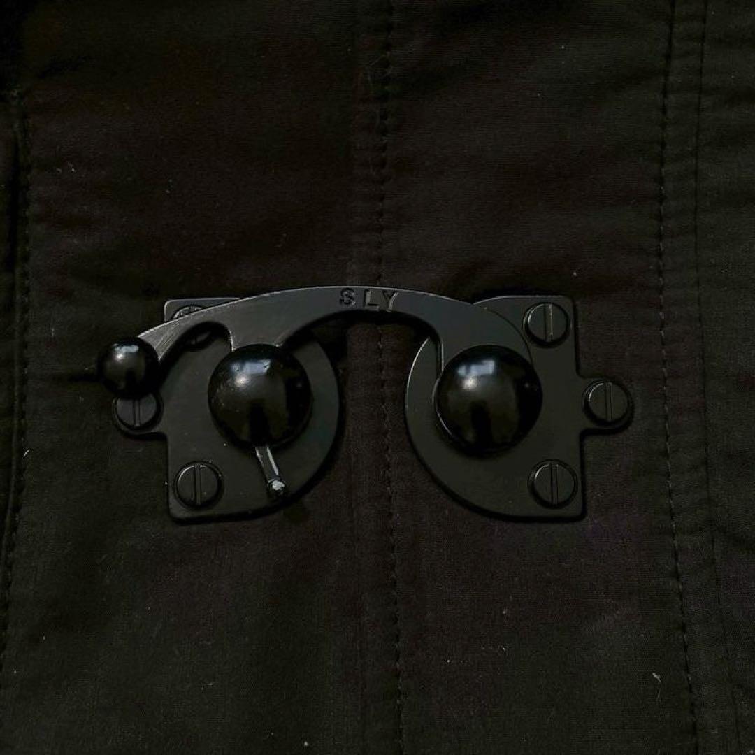 【希少00s】SLY　y2k N-3B グランジ ショートモッズコート 黒