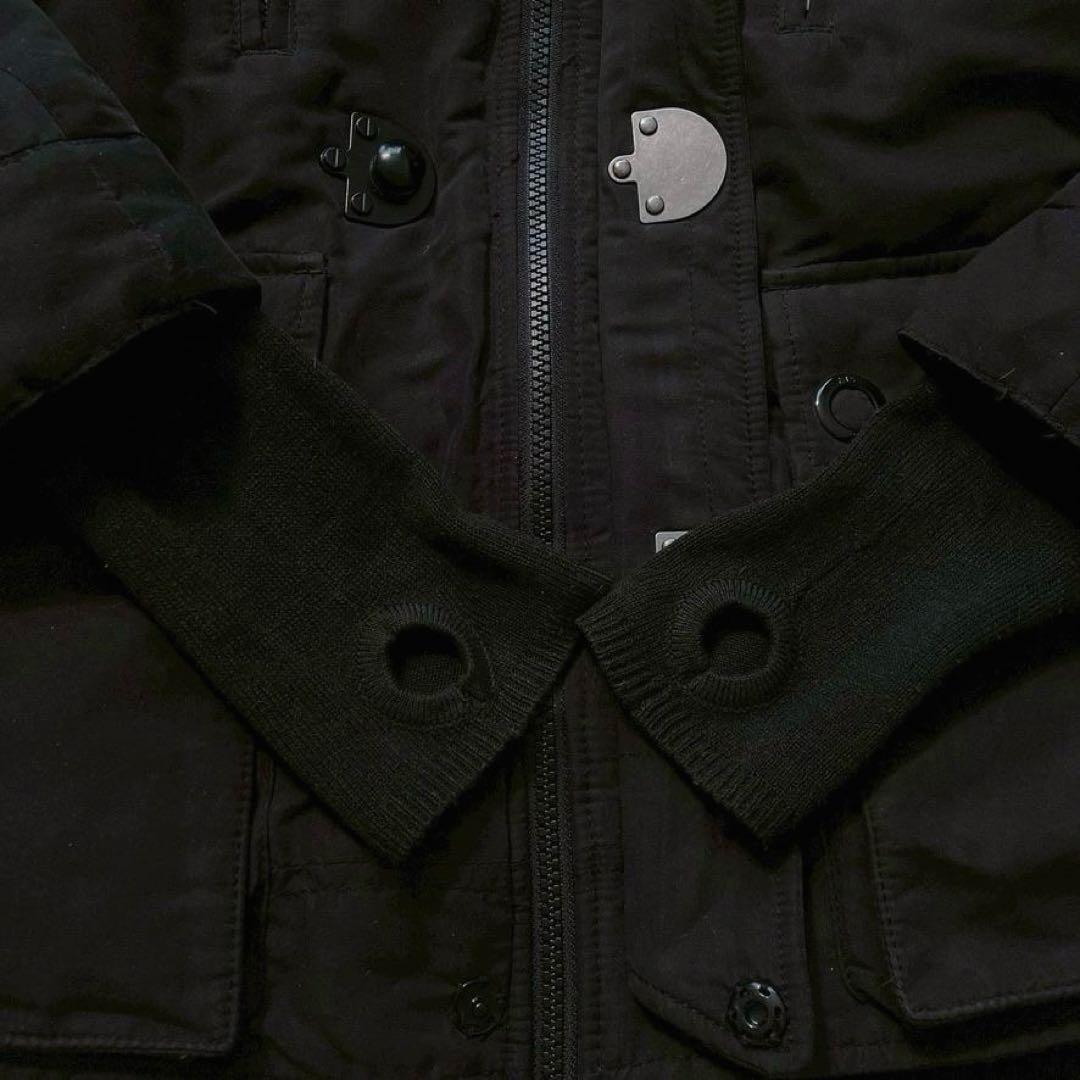 【希少00s】SLY　y2k N-3B グランジ ショートモッズコート 黒