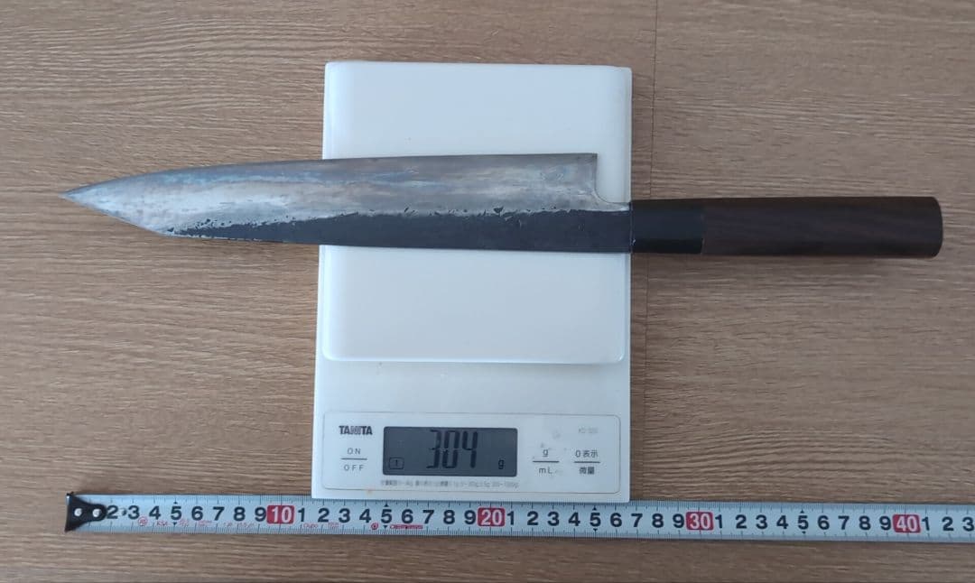 秋友義彦作　切付け牛刀　甲伏せ