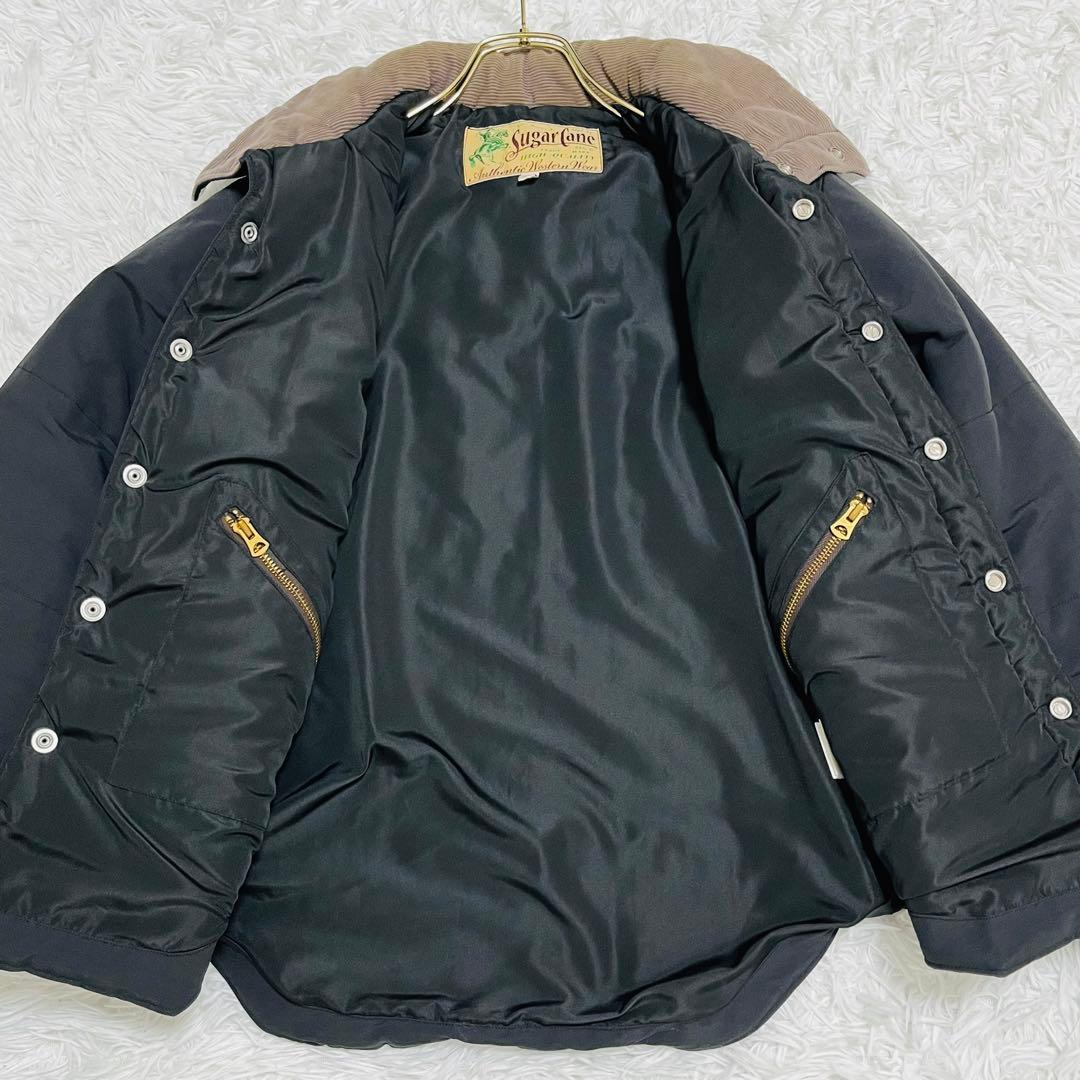 シュガーケーン パディングジャケット S 黒 東洋エンタープライズ 古着