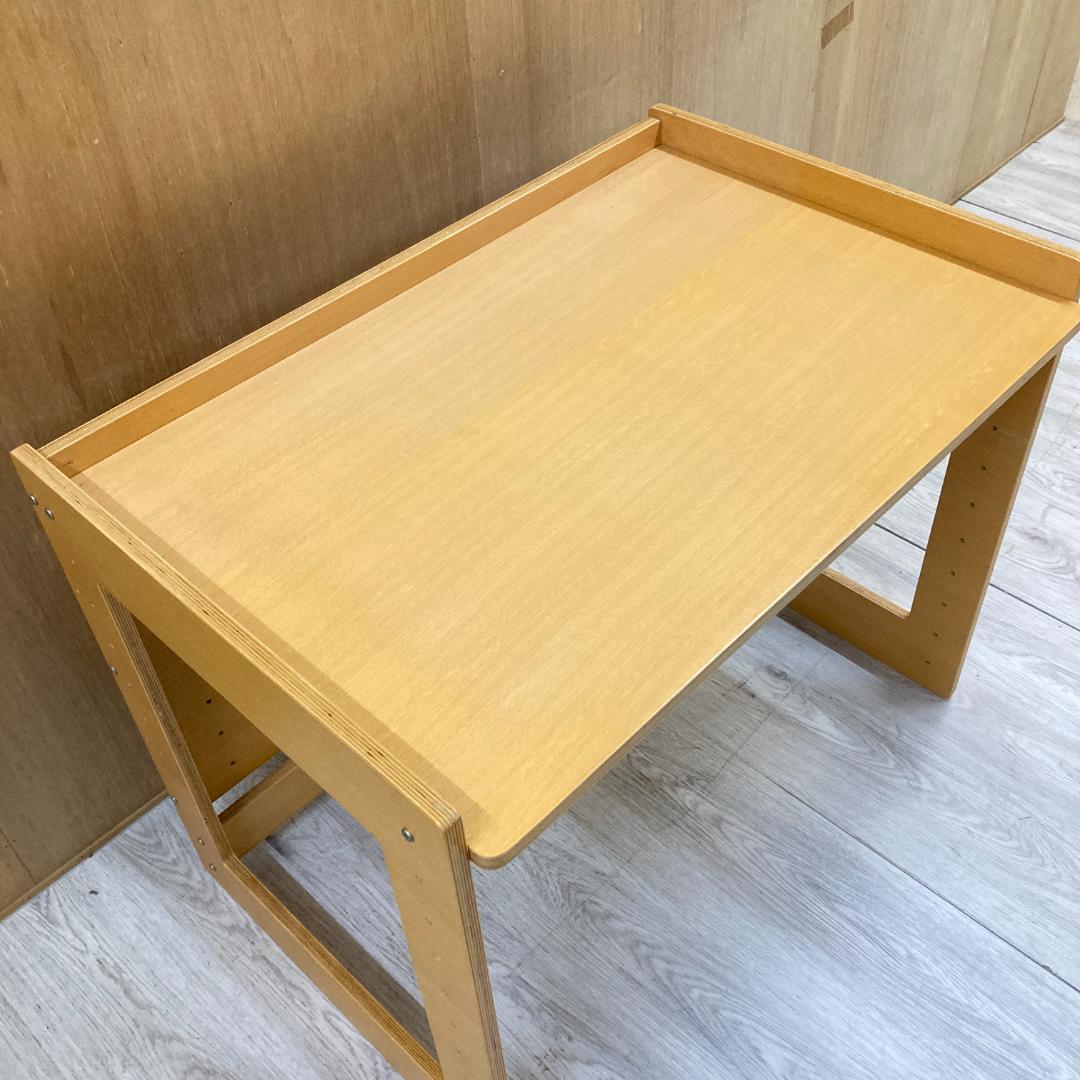 無印良品 MUJI 学習デスク 　高さ可動式　ブナ材　天然木