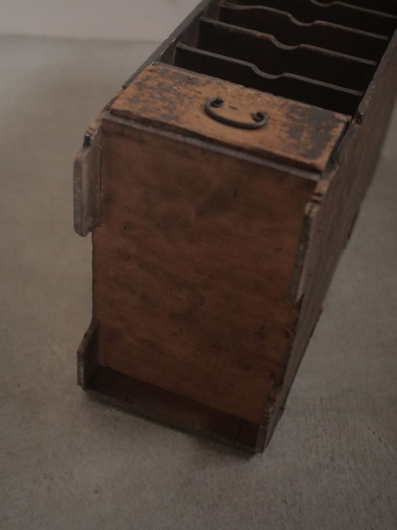 飾り棚　小抽斗　棚　木箱　古家具　古道具　アンティーク　昭和レトロ