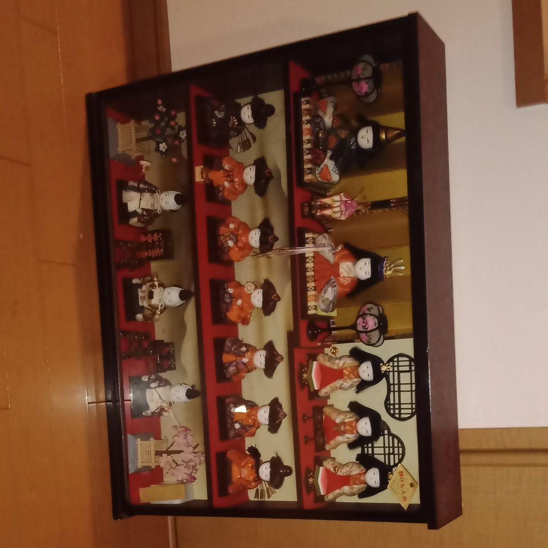 雛人形　壁掛け　額　オルゴール付