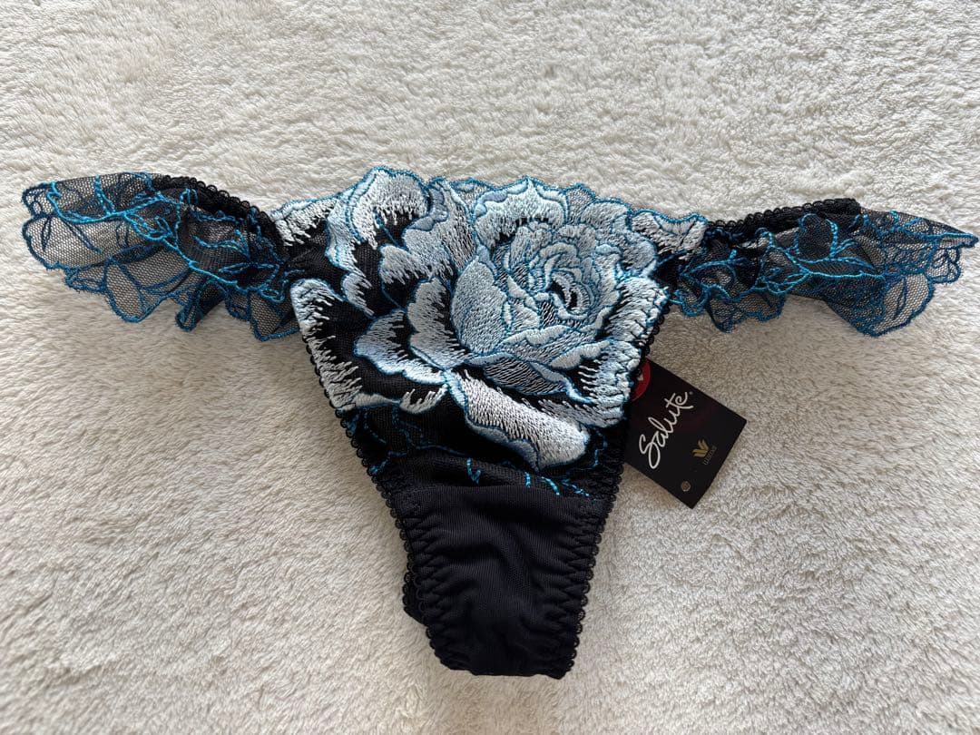 サルート アクアローズ C65 ブラ ソング ガーター キャミMサイズ BK