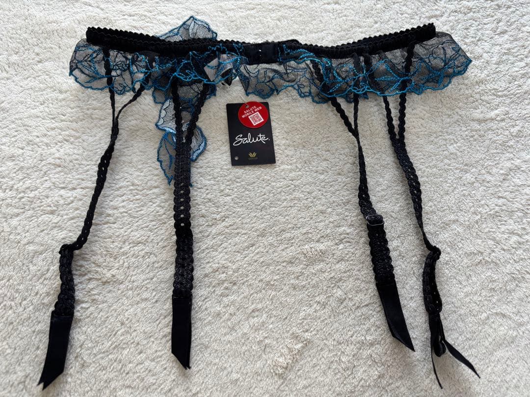 サルート アクアローズ C65 ブラ ソング ガーター キャミMサイズ BK