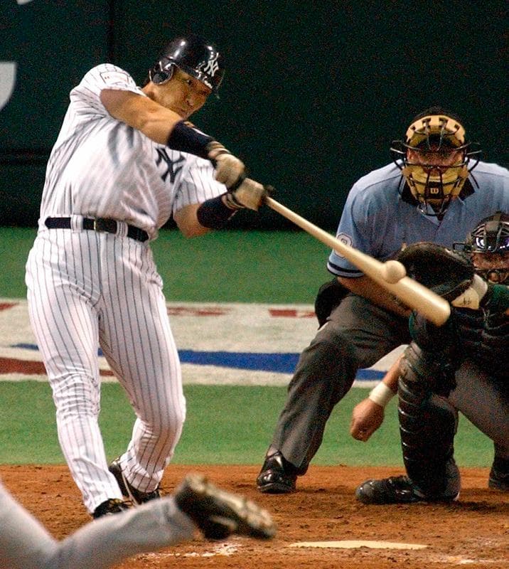 #55 松井秀喜氏自筆サイン入り、’04MLB東京ドーム開幕戦・観戦記念腕時計。